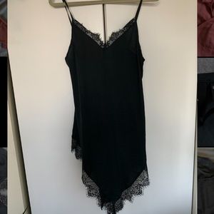 Black Lace Urban Outfitters Slip Dress